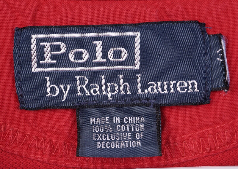 Polo Ralph Lauren Men's Sz 3XL? Big Pony Diagonal Stripe Solid Red Polo Shirt