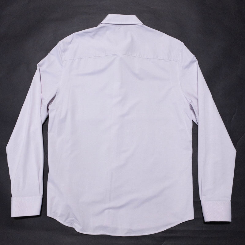 Rhone Commuter Shirt Men's Large Button-Up Wicking Stretch Nylon White Dot