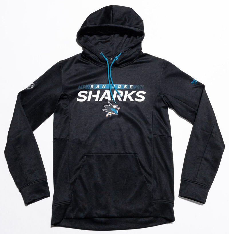 San Jose Sharks Hoodie Adult Medium Fanatics Pro Pullover NHL Hockey Black