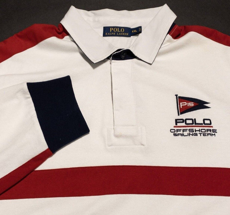 Polo Ralph Lauren Rugby Polo Men's 2XL Polo Offshore Sailing Team Red White Navy