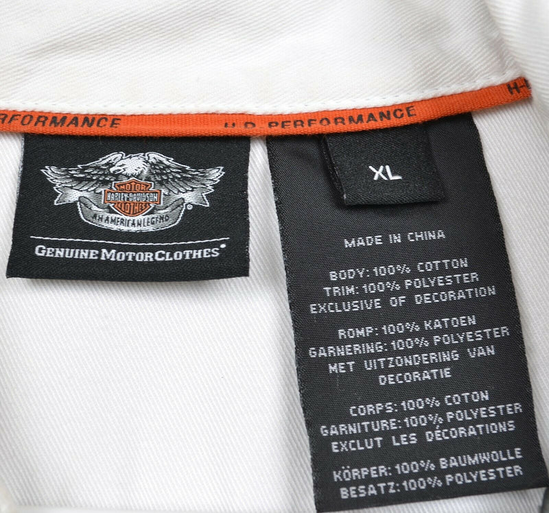 Harley-Davidson Men's XL Vented Performance Embroidered Garage Mechanic Shirt