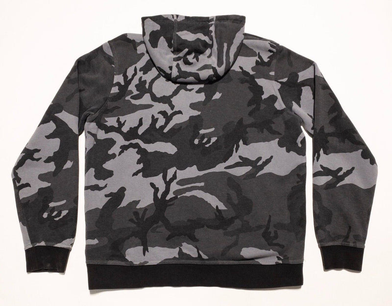 Nike Camo Hoodie Men's XL Gray Camouflage Pullover Drawstring Logo Sweatshirt