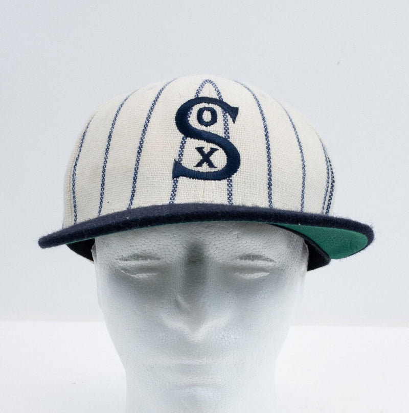 American Needle White Sox Hat 7 1/4 Fitted 1917 Cooperstown Chicago Wool Retro
