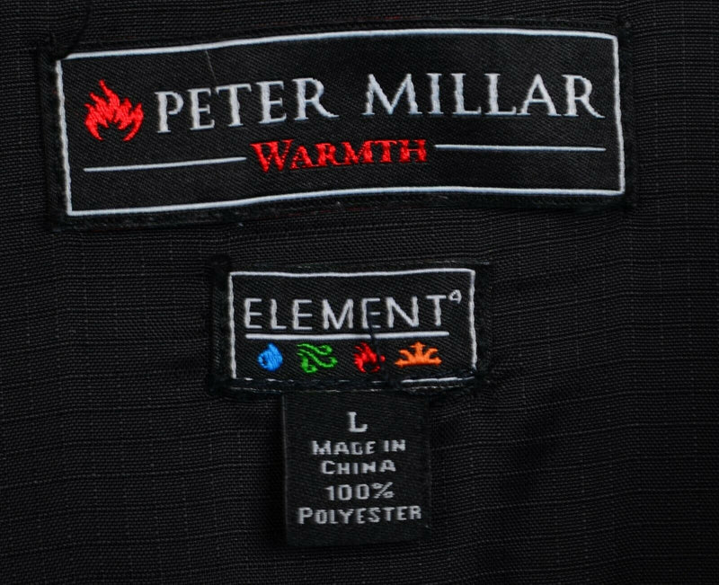 Peter Millar Men's Sz Large Element4 Warmth Blue 1/4 Zip Golf Sweater Jacket
