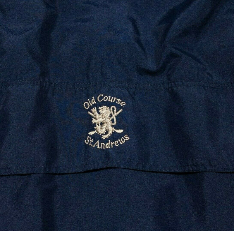 Old Course St. Andrews Sunderland Golf Jacket Navy Blue Wind Rain Men's XL