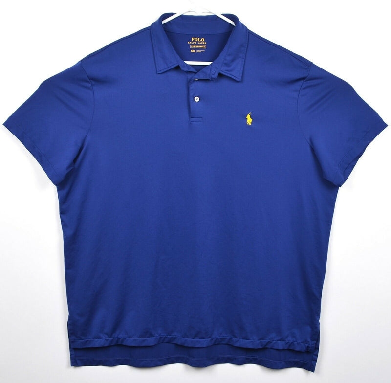 Polo Ralph Lauren Performance Men's 2XL Polyester Elastane Blue Pony Golf Shirt