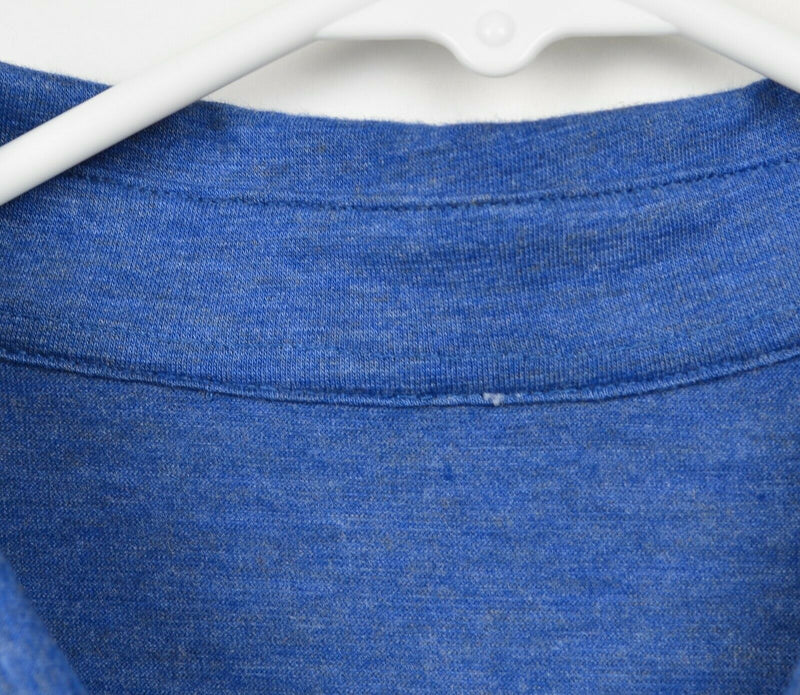 Lululemon Men's Sz XL/2XL? Heather Blue Metal Vent Tech Polo Shirt