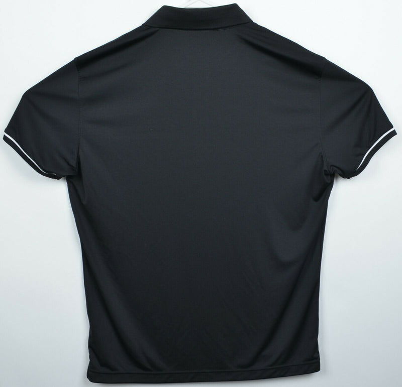J. Lindeberg Men's XL Regular Fit Black Logo Pocket TX Jersey Golf Polo Shirt