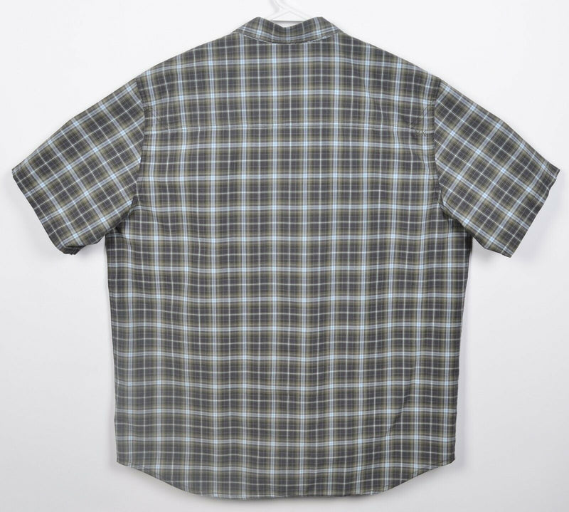 5.11 Tactical Series Men's Large Snap-Front Gray Green Plaid Conceal Carry Shirt