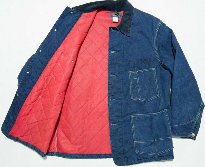Vintage OshKosh B'gosh Jacket Men's 44 Sanforized 70s Denim Quilt-Lined Workwear