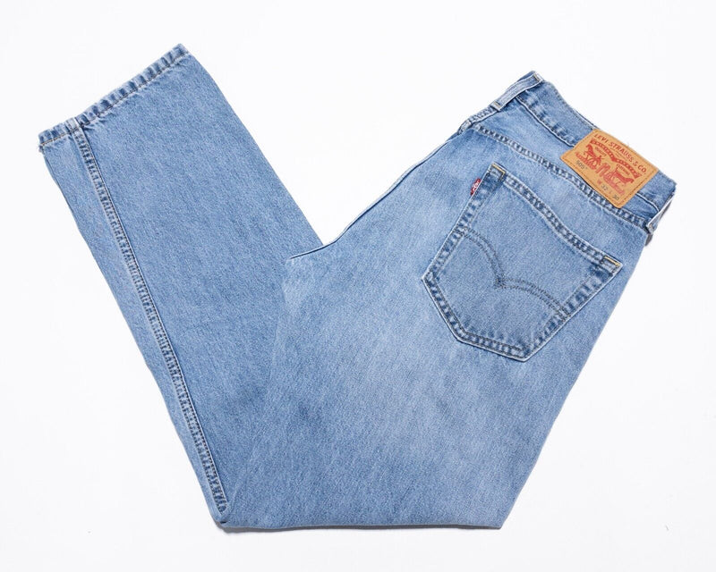 Levi's 505 Jeans Men's 32x30 Denim Pants Vintage Straight Leg Light Wash Faded