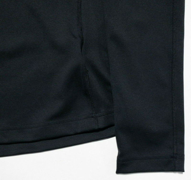 KJUS Jacket Men's Small/48 Second Skin Half-Zip Solid Black Wicking Base Layer