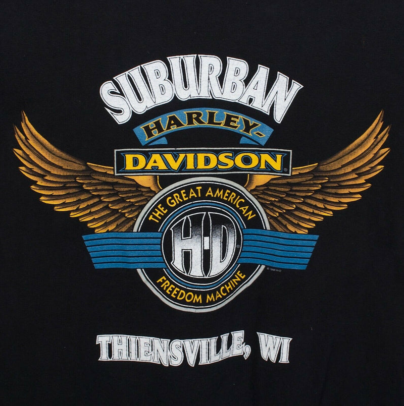 Harley-Davidson Men's Medium Lightning Engine Evolution Revolution 90s T-Shirt