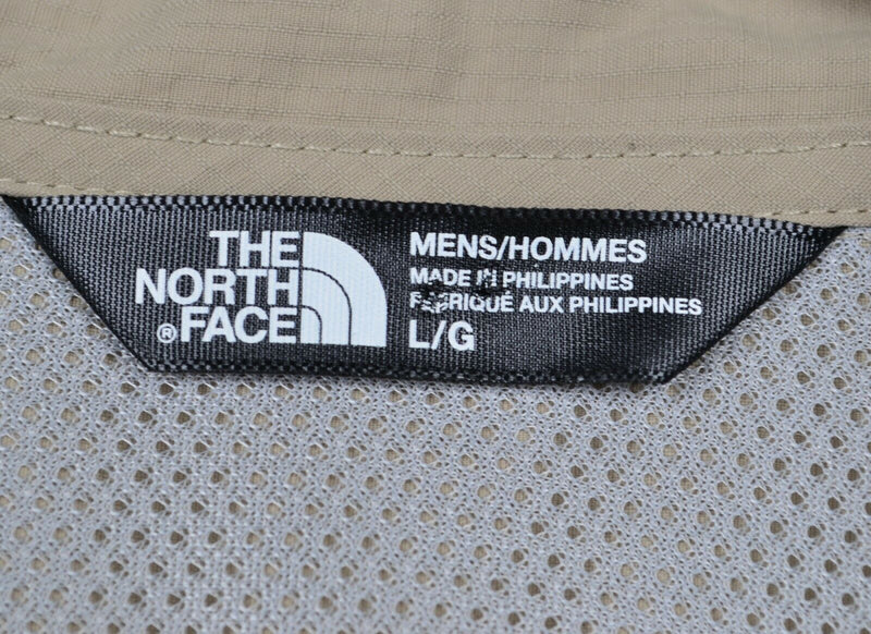 The North Face Men's Sz Large Vented Hiking Fishing Outdoors Light Brown Shirt