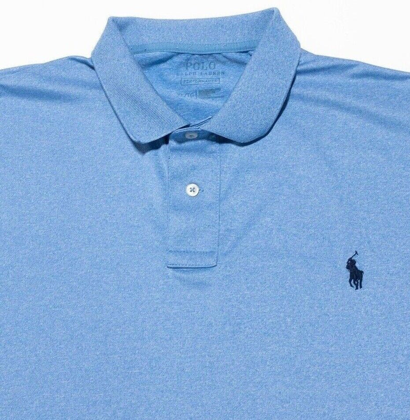 Polo Ralph Lauren Performance XL Polo Shirt Men's Polyester Wicking Blue Golf