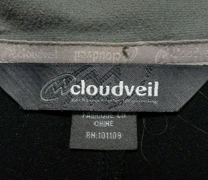 Cloudveil Softshell Jacket Full Zip Solid Black Zip Pockets Packable Men's XL