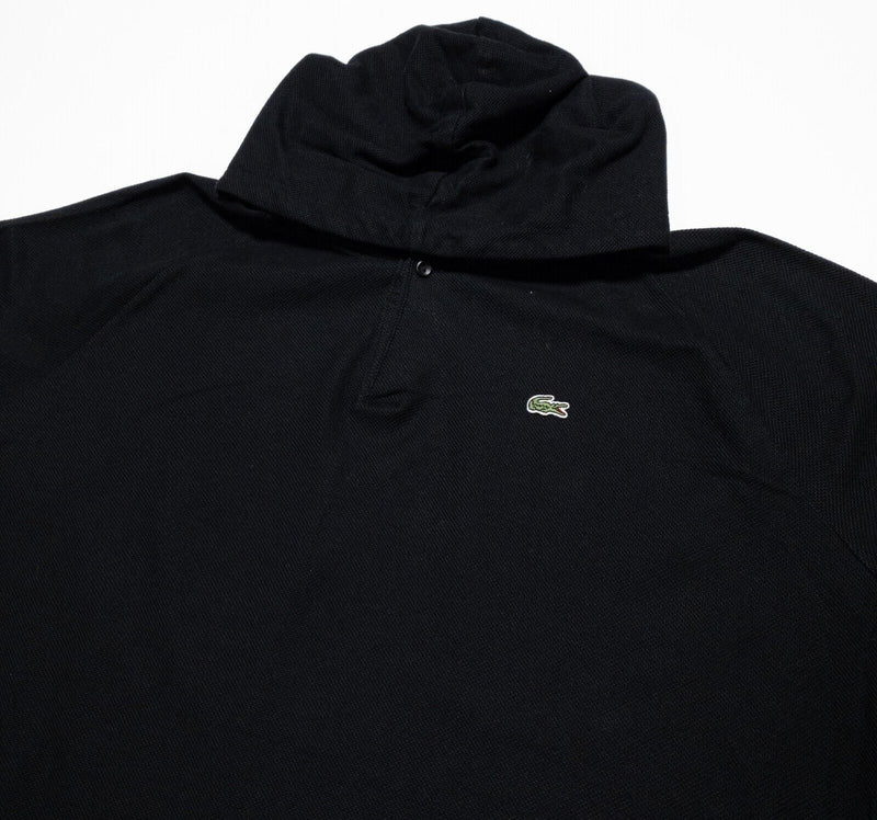 Lacoste Hoodie Men's 9 (4XL) Pullover Lightweight Black Croc Logo Designer