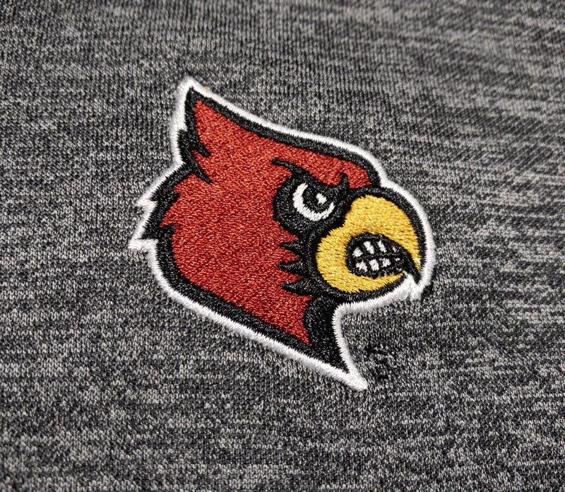 Louisville Cardinals Hoodie Women's Medium Adidas Pullover Gray College NCAA