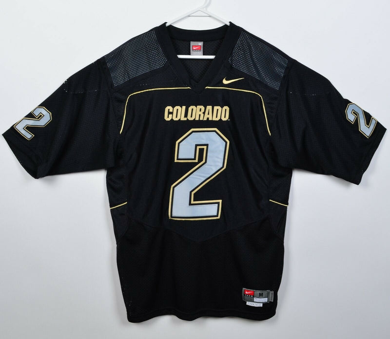 Colorado Buffaloes Men's Medium (Length +2) Nike Team Black Football Jersey