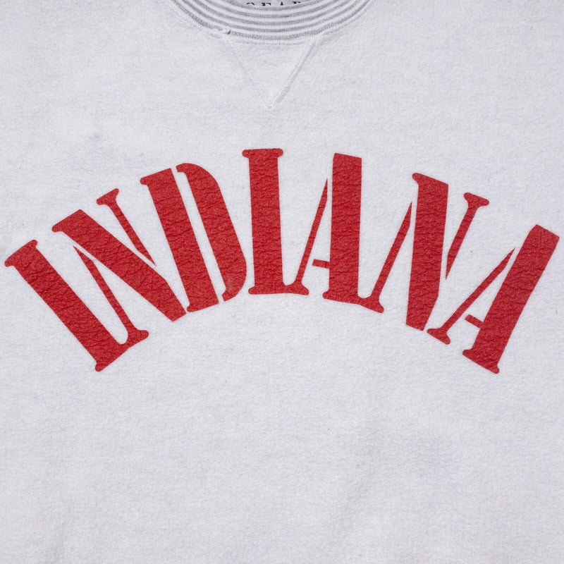 Vintage Indiana University Sweatshirt Men's Medium Gear for Sports 90s Hoosiers