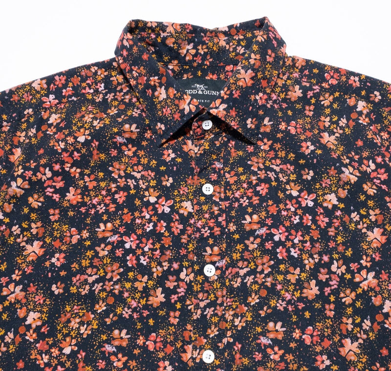 Rodd & Gunn Floral Shirt Men's Large Sports Fit Button-Up Pink Blue Floral