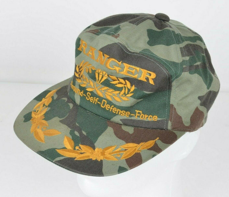 Vtg Ranger Men's Sz Medium Camouflage Japan Ground Force Adjustable Hat