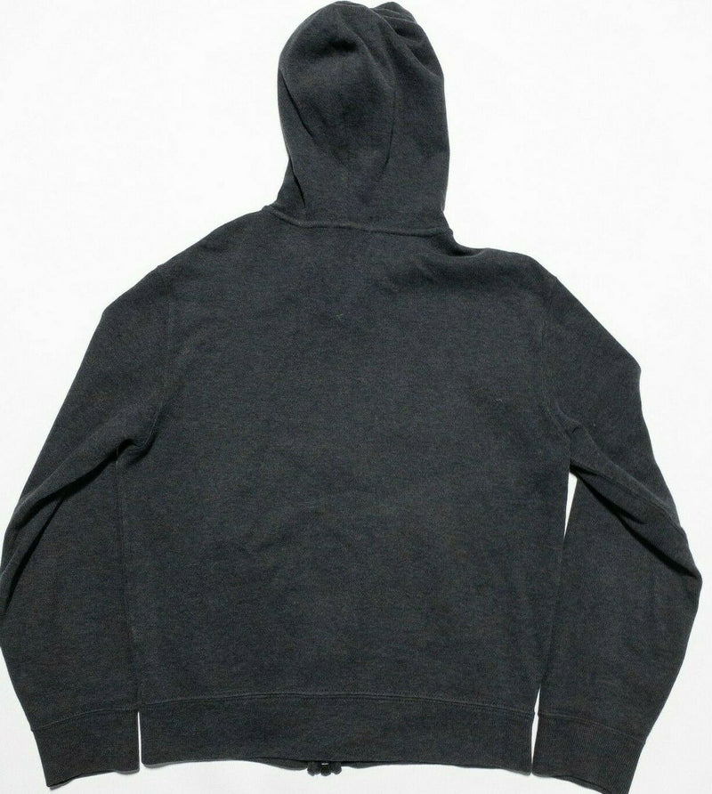 Polo Ralph Lauren Men's Small Dark Gray Full Zip Fleece Hooded Sweatshirt