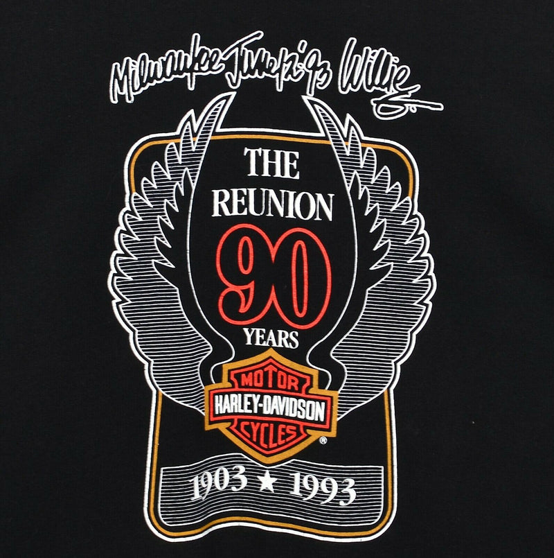 Vintage Harley-Davidson Men's 3XL 90th Anniversary Double-Sided T-Shirt