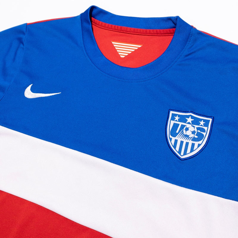 Nike Team USA Soccer Jersey Men's Fits Small Red White Blue Training 2014
