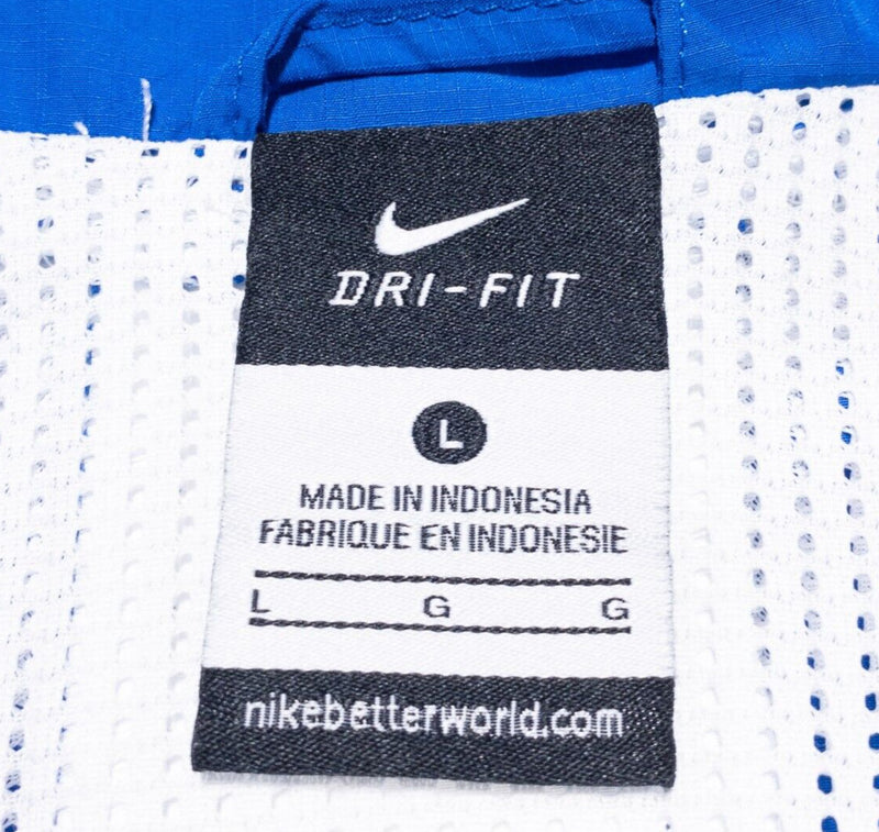 DePaul Blue Denoms Jacket Men's Large Nike Dri-Fit Full Zip Blue Team Issue