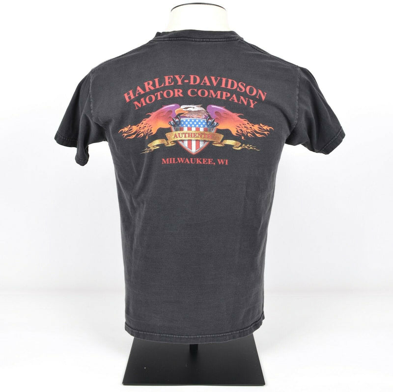 Vintage Harley-Davidson Men's Medium Dragon Engine Faded Graphic T-Shirt