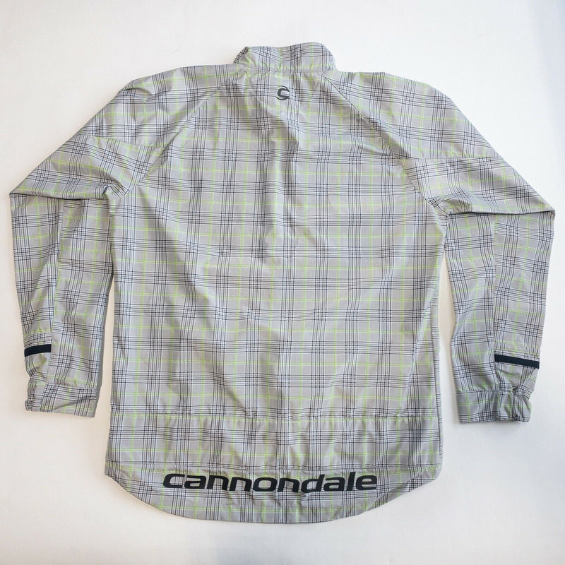 Cannondale Men's 2XL Gray Green Full Zipper Magnetic Back Cycling Bike Jacket