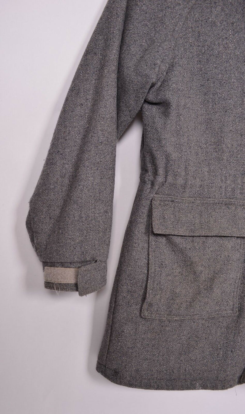 Vintage 80s L.L. Bean Men's XL Wool Blend Heather Gray Full Zip USA Jacket