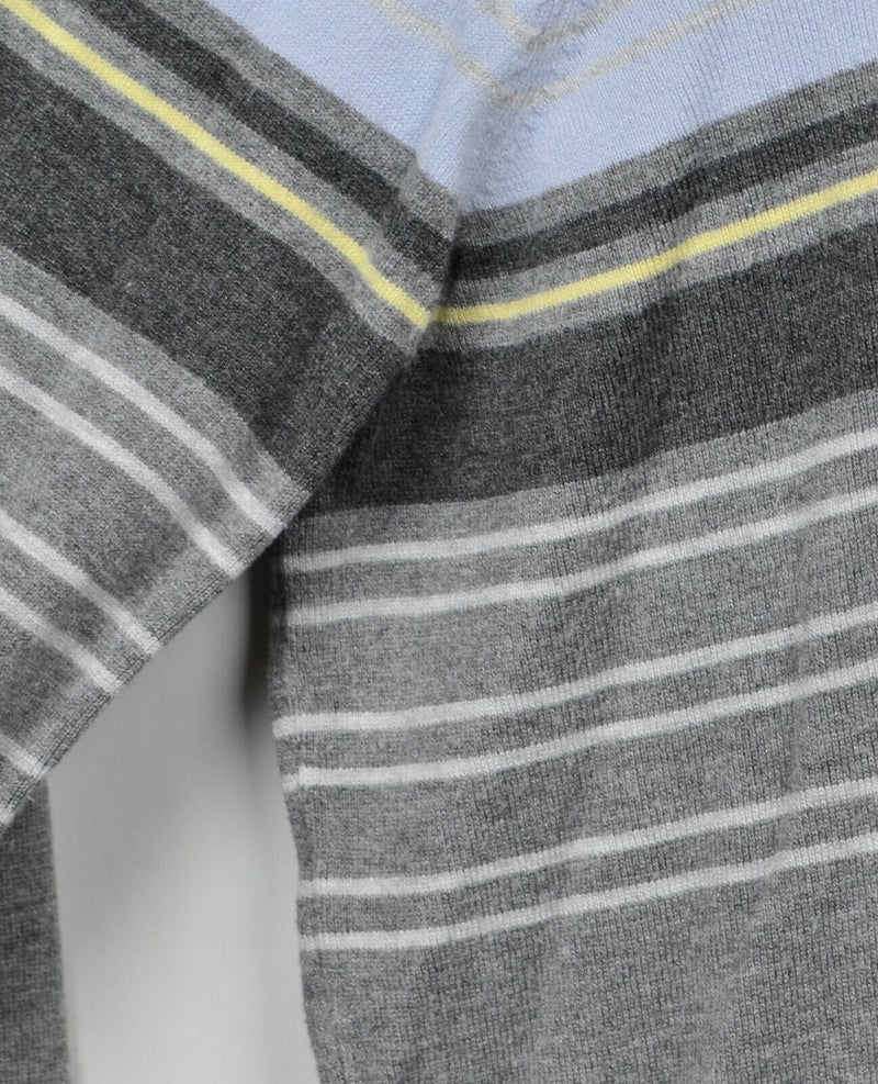 Travis Matthew Men's Sz 2XL Striped Rayon Blend V-Neck Pullover Sweater