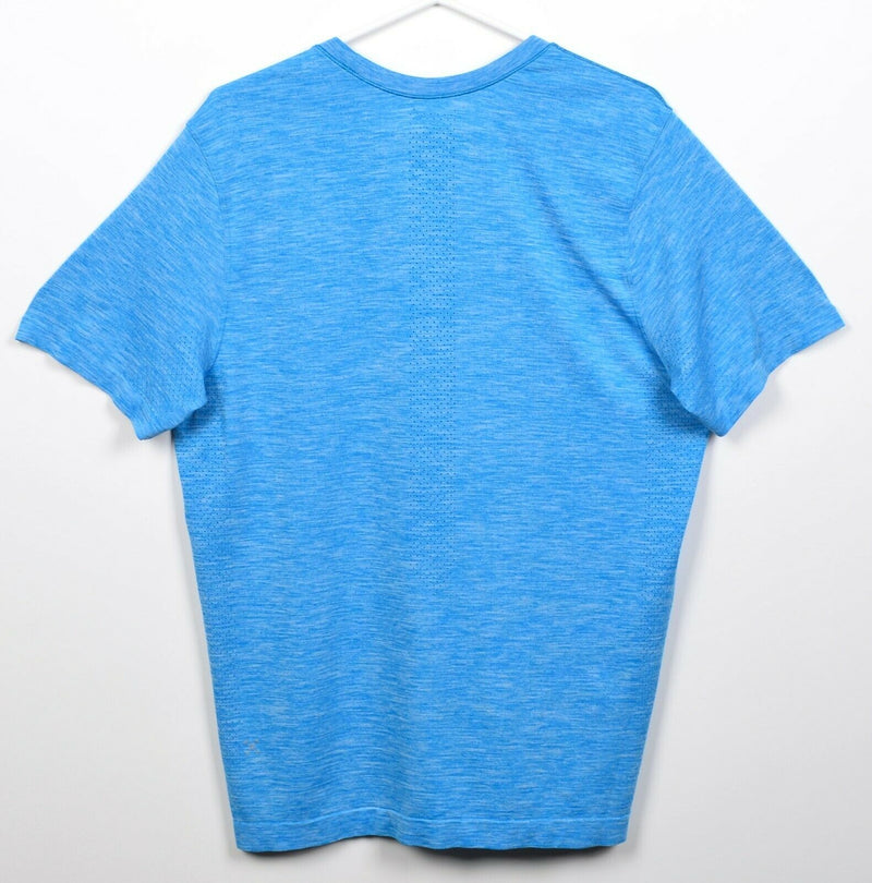 Lululemon Men's Large Metal Vent Tech Blue Crewneck Wicking Vented T-Shirt