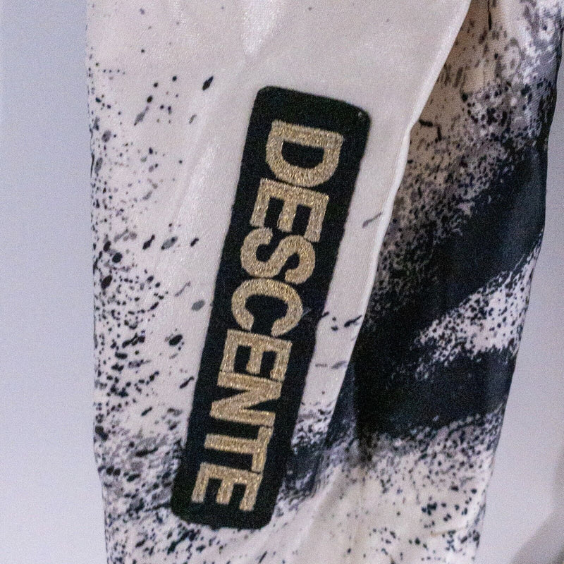Descente Ski Racing Suit Adult Large 52 Speed White Black Stretch Bodyon Splash