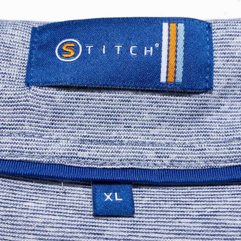 Stitch Golf 1/4 Zip Men's XL Pullover Wicking Stretch Blue Superlegera Speedster