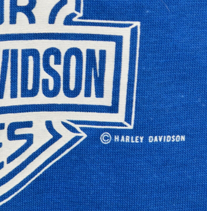 Vintage 80s Harley-Davidson Men's Large Eagle Employee Make a Difference T-Shirt