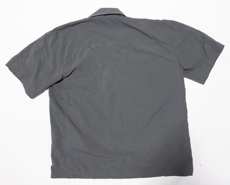 5.11 Tactical Shirt Large Men's Snap-Front Gray Conceal Carry Short Sleeve