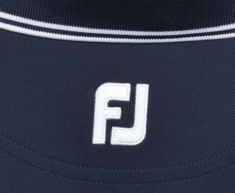 FootJoy Men's XL Solid Navy Blue FJ Golf Wicking Performance Polo Shirt
