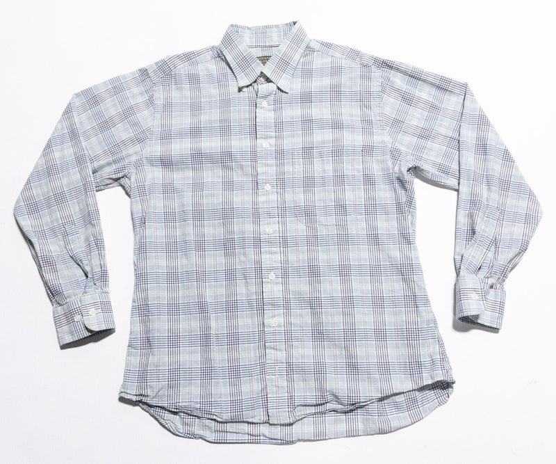 Gitman Bros. Shirt Men's Large Vintage USA Plaid Long Sleeve Button-Down