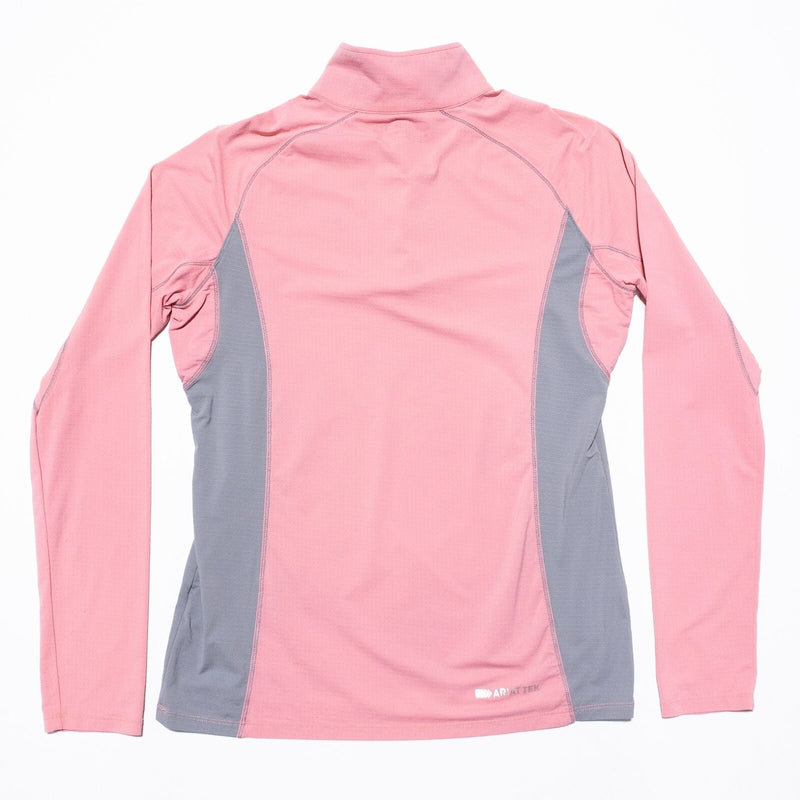 Ariat Tek Heat Series 1/4 Zip Women Fits Large Pink Pullover Lightweight Wicking