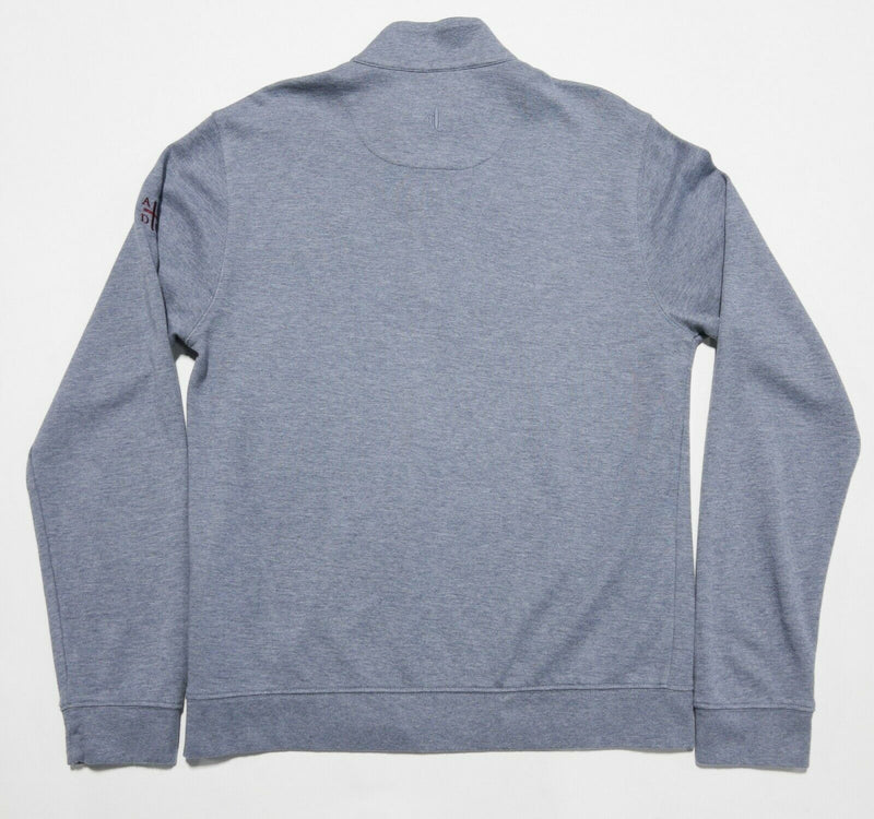 Johnnie-O Men Small Blue/Gray Cotton Modal 1/4 Zip Golf Sweatshirt St. Ignatius