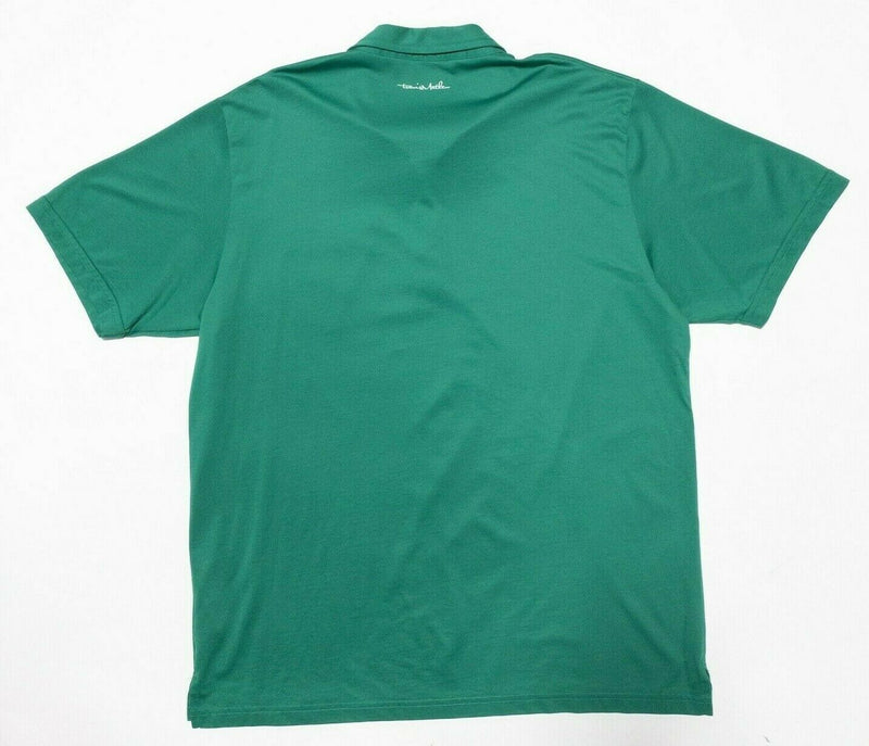 Travis Mathew Polo XXL Men's Golf Shirt Solid Green Pocket Pima Cotton Blend