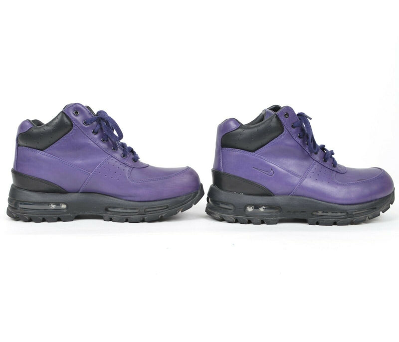 Nike ACG Men's 9.5 Air Max Goadome Purple Lace-Up Boots Sneakers 865031-500