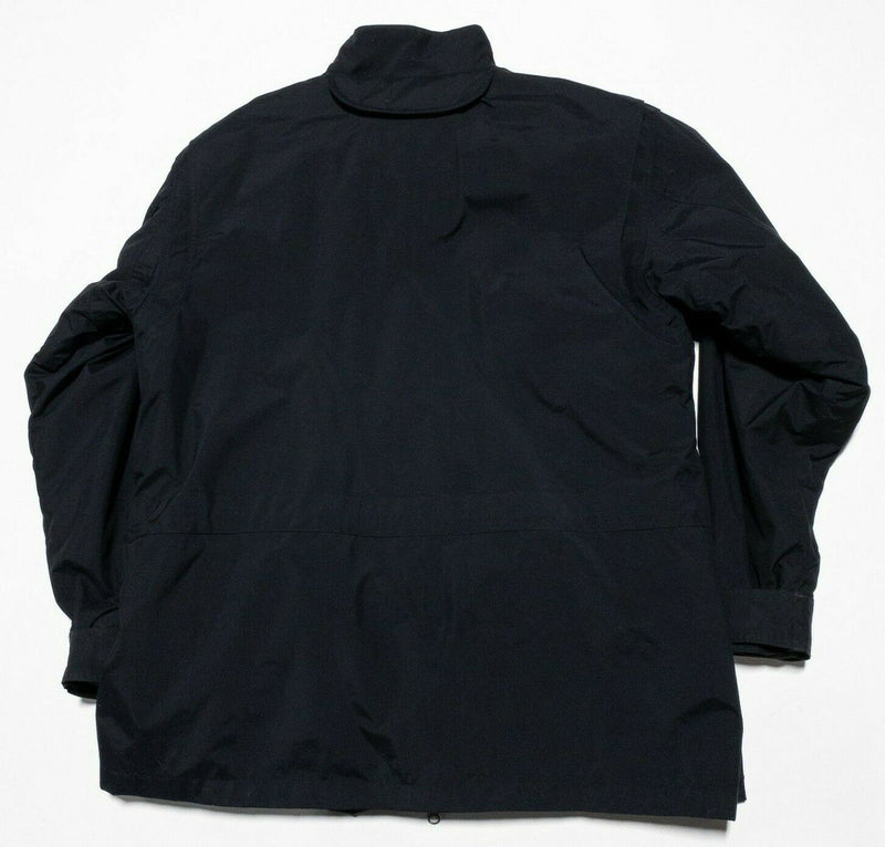 Duluth Trading Jacket Men's Large 3-in-1 Fleece Lined Solid Black Work