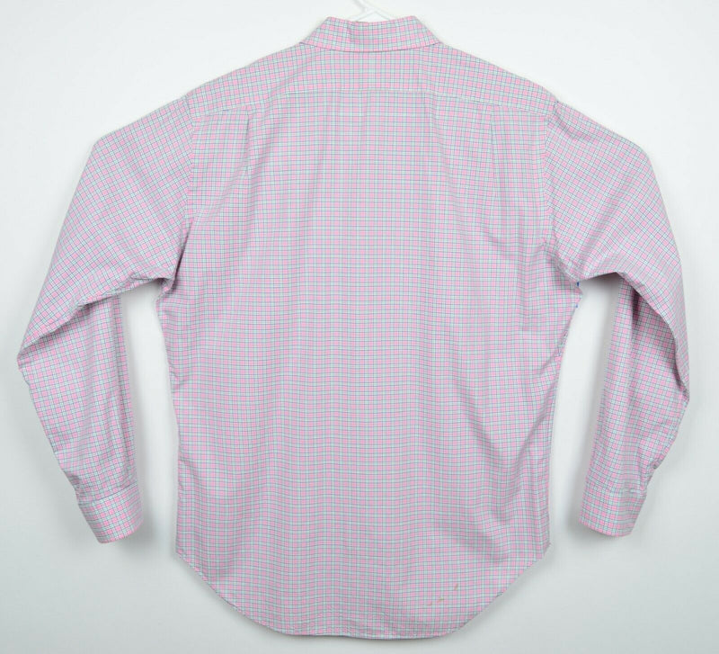 Polo Ralph Lauren Men's Medium "Westerton" Pink Plaid Long Sleeve Button Shirt