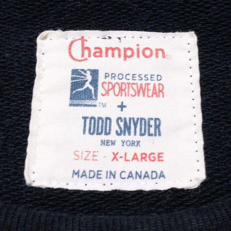 Champion Todd Snyder Sweatshirt Men's XL Crewneck Pullover Heavy Black Canada