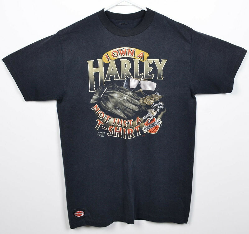 Vintage 3D Emblem Men's Large? Harley-Davidson Own a Harley Not Just a T-Shirt
