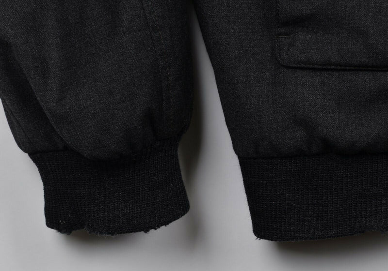 Faconnable Men's XL Wool Cashmere Blend Storm System Bomber Jacket